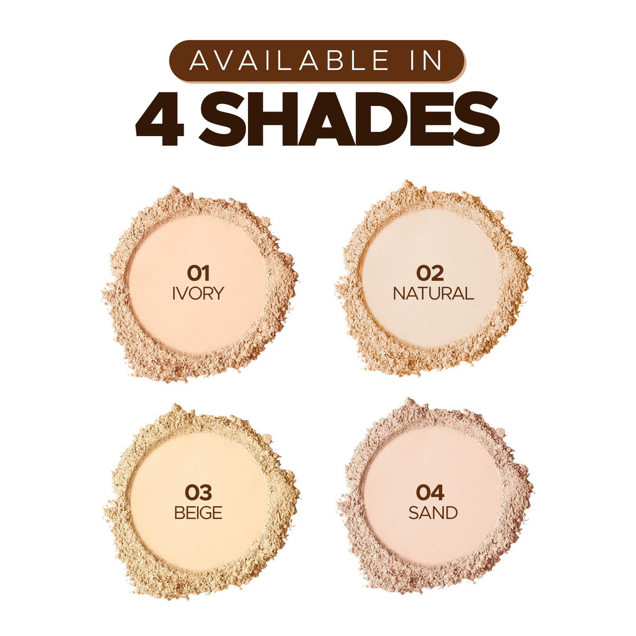 Hilary Rhoda HD High-Definition Pressed Powder | 2 in 1 Compact Powder | Shimmery & Matte Finish | Oil Control Formula | 18g (My Ivory - Shade 01)