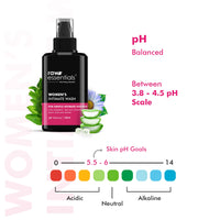 Raw Essentials Intimate Wash For Women 150 ml - For Gentle Intimate Hygiene | Removes Odour | Lightens Inner Thighs | Balances pH Level | SLS & Paraben Free | Natural Active Ingredients