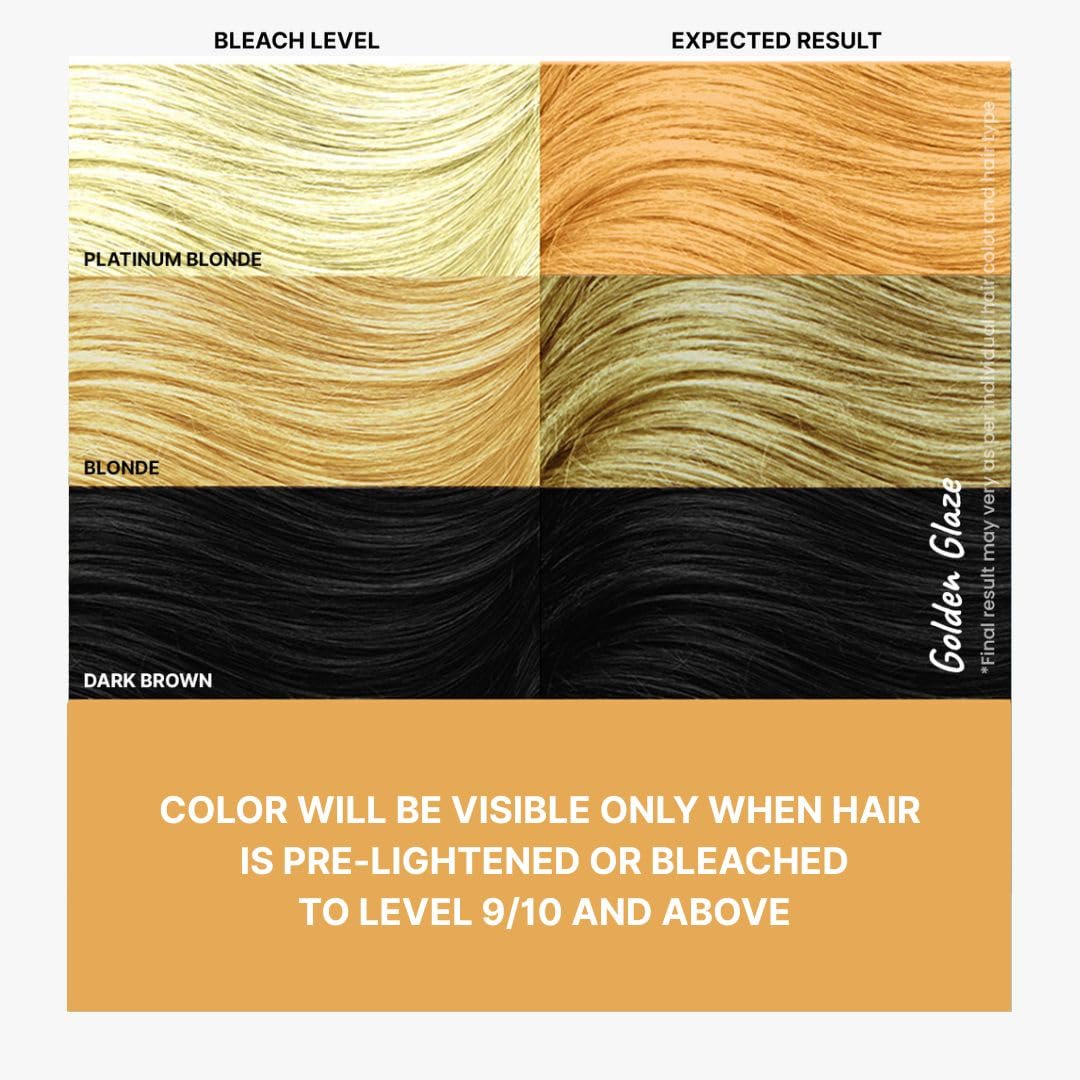 2.Oh! Italian- Golden Glaze Hair Color For Women & Men | Ammonia-Free DIY Semi Permanent Hair Color | Enriched with Argan Oil | Lasts upto 4-5 Washes
