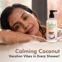 mCaffeine Tropical Coconut Cleanse & Detan Set for Glowing Skin| Mildly Cleanses, Exfoliates, Removes Tan| Coconut Body Wash - 300ml & Coconut Body Scrub - 175 g| Calming Coconut Aroma for Men & Women