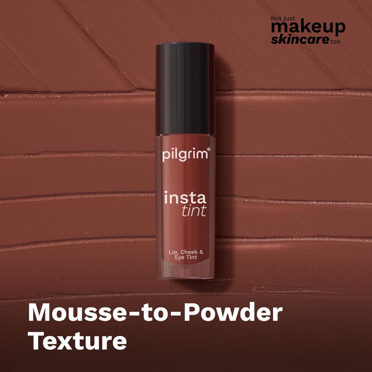 Pilgrim 3 In 1 Lip, Cheek And Eye Tint Cream With Goodness Of Spanish Squalane, Almond Oil, Avocado Oil And Macadamia Nut Oil | Long Lasting Nourisht | Blends Easily 2.5Gm (The Brown Trend -03)