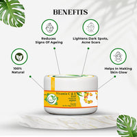 Naira's  Organic Essentials - Vitamin C & E Gel With Lemon & Orange Extract For Brightening, Pigmentation & Uneven Skin Tone | Vitamin C & E Gel for Women and Men (Pack of 1, 100gm)