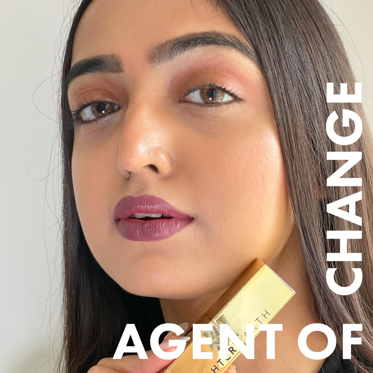DAUGHTER EARTH - Agent of Change-Lipstick | Vegan Plant Based Highly Pigmented Natural Lightweight Non Drying Lip Color | Long Lasting Phytonutrient Lipstick With Vit E & Bakuchiol | UV Protection | 4g