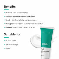 DERMATOUCH Glycolic 6% w/w Niacinamide 4% w/w Cream |For Anti-acne and Blemishes | For All Skin Types | For Both Men & Women | 30G