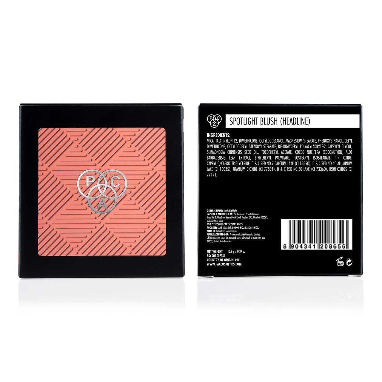 PAC Spotlight Blush | Natural Brightening Lip Color Lightweight Long Lasting Ultra-Matte HD Finish Blusher for Face Makeup | Highly Pigmented & Blendable for All Skin Type - Headline (10.6g)