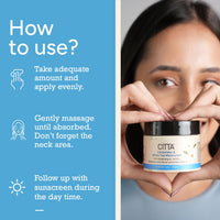 CITTA Ceramides & White Tea Moisturizer for Men & Women | Hydrating Face Moisturizer with Niacinamide for Dry Skin | Daily Use for All Skin Types | Power Blend of Ceramides & White Tea | 50 gm