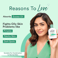 Lacto Calamine Face Lotion | 120ml | Daily Moisturizer For Face - Combination To Normal Skin | Kaolin Clay & Aloe Vera | Abosrbs Excess Oil | Fights Pimples, Darkspots & Blackheads | Body Lotion