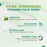 Moody Acnexpert Foaming Face Wash Cleanser for Oily, Acne Prone Skin with 2% Salicylic Acid & Green Tea | Alcohol & Sulphate Free Face Wash for Men & Women | Suitable for All Skin Type, 80ml