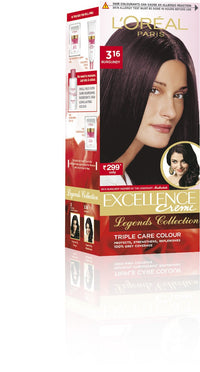 L'Oreal Paris Excellence Crème Hair Color Legends Small Pack, 50g - 3.16 Burgundy
