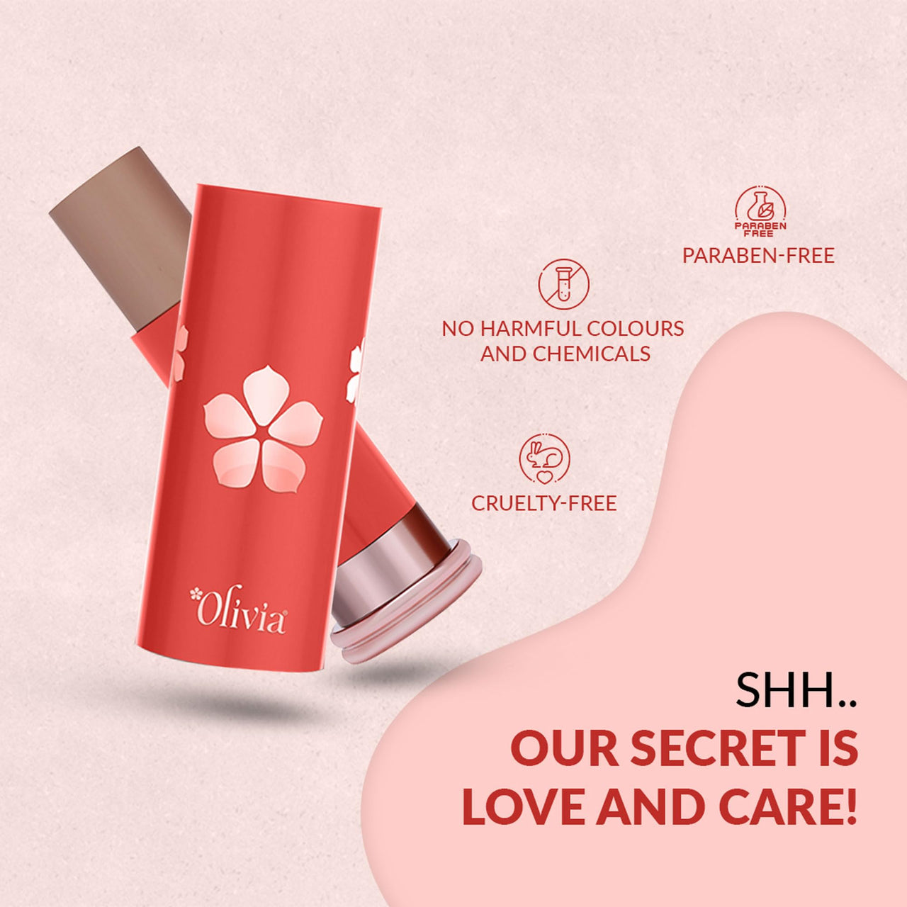 Olivia SkinSync Make Up Stick Foundation With SPF 25, Lightweight, Full Coverage Foundation With Natural Finish Face Makeup, Waterproof & Sweatproof Foundation Stick - 15g| Shade - 06 Peach Pie