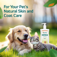 Himalaya Erina EP Shampoo for Dogs and Cats| Anti-Tick and Flea Formula with Natural Ingredients for Healthy Skin and Coat | 450 ml