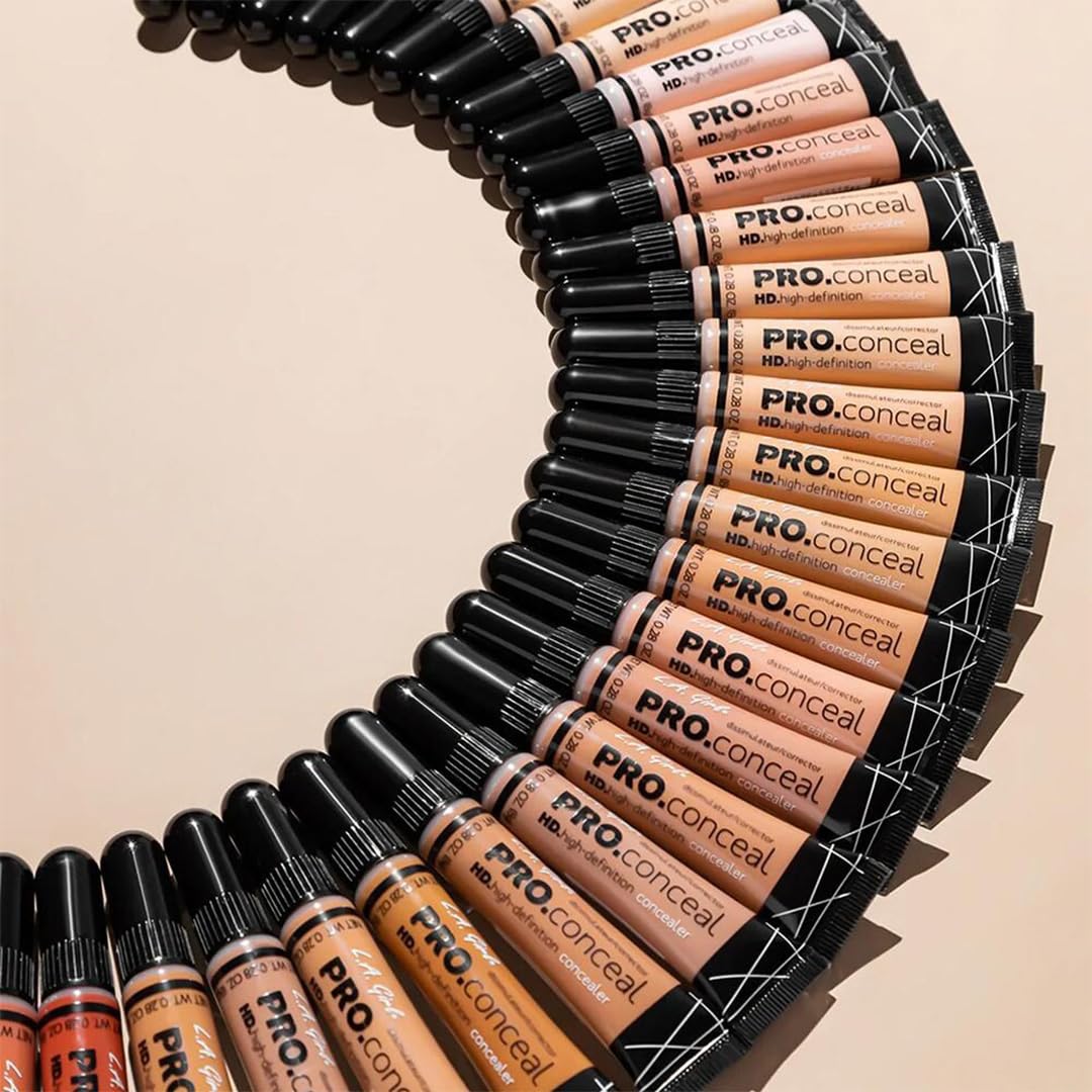 L.A GIRL Hd Pro Natural Full Coverage Concealer,Matte & Poreless Ultra Blendable Liquid Conceal - Medium Beige, Ultra Blendable Liquid Conceal (Vegan & Cruelty-Free) 8Gm, Sensitive
