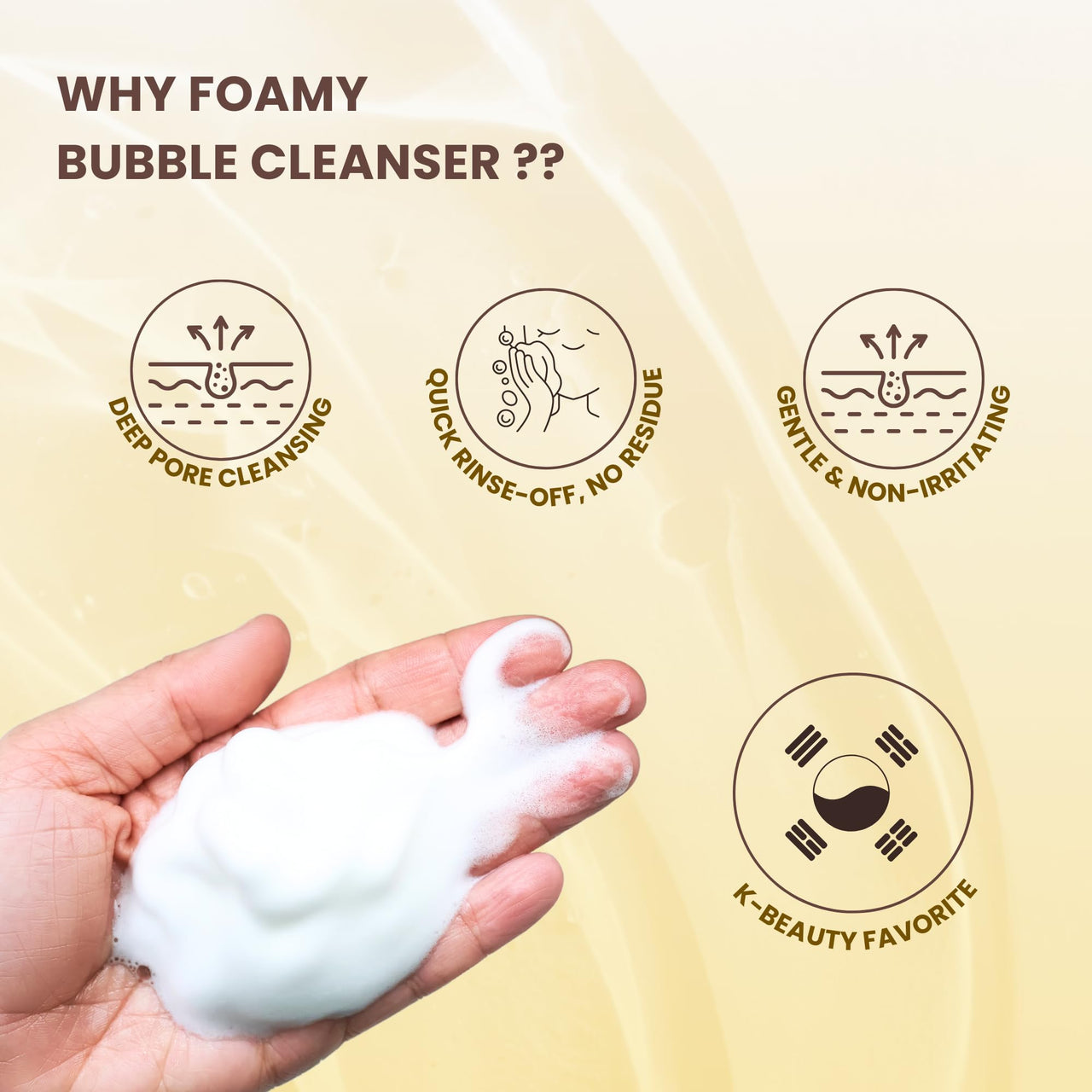 Mirabelle Korea Snail Miin Pure Bubble Cleanser 150ml | Korean Face Wash with Snail Mucin| Hydrating & Repairing | Gentle Foam Cleanser for All Skin Types | Suitable for Men & Women