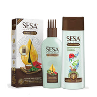 SESA Ayurvedic Strong Roots Hair Care Combo With Hair Strengthening Oil (100Ml) And Shampoo + Conditioner (200Ml) For Men & Women | Paraben-Free