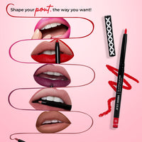 Just Herbs Fill & Define Lip Liner with Shea Butter and Coconut Oil Transfer Proof Long Lasting Creamy Matte Finish Lip Liner (Dirty Rose, 0.3g)