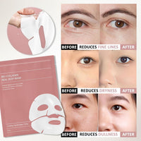 Bio Collagen Face Mask Overnight, Bio Collagen Face Mask, Bio Collagen Mask, Hydrating Overnight Hydrogel Mask, Pore Minimizing, Elasticity (1 count (pack of 1), Unscented)