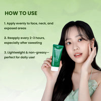 Mirabelle Korea Cica-Pep Intensive Sunscreen SPF 50+ PA++++ | Lightweight & Hydrating | No White Cast | In-Vivo Tested | Koreana Skincare | For Men & Women | For All Skin Types | 50 ml