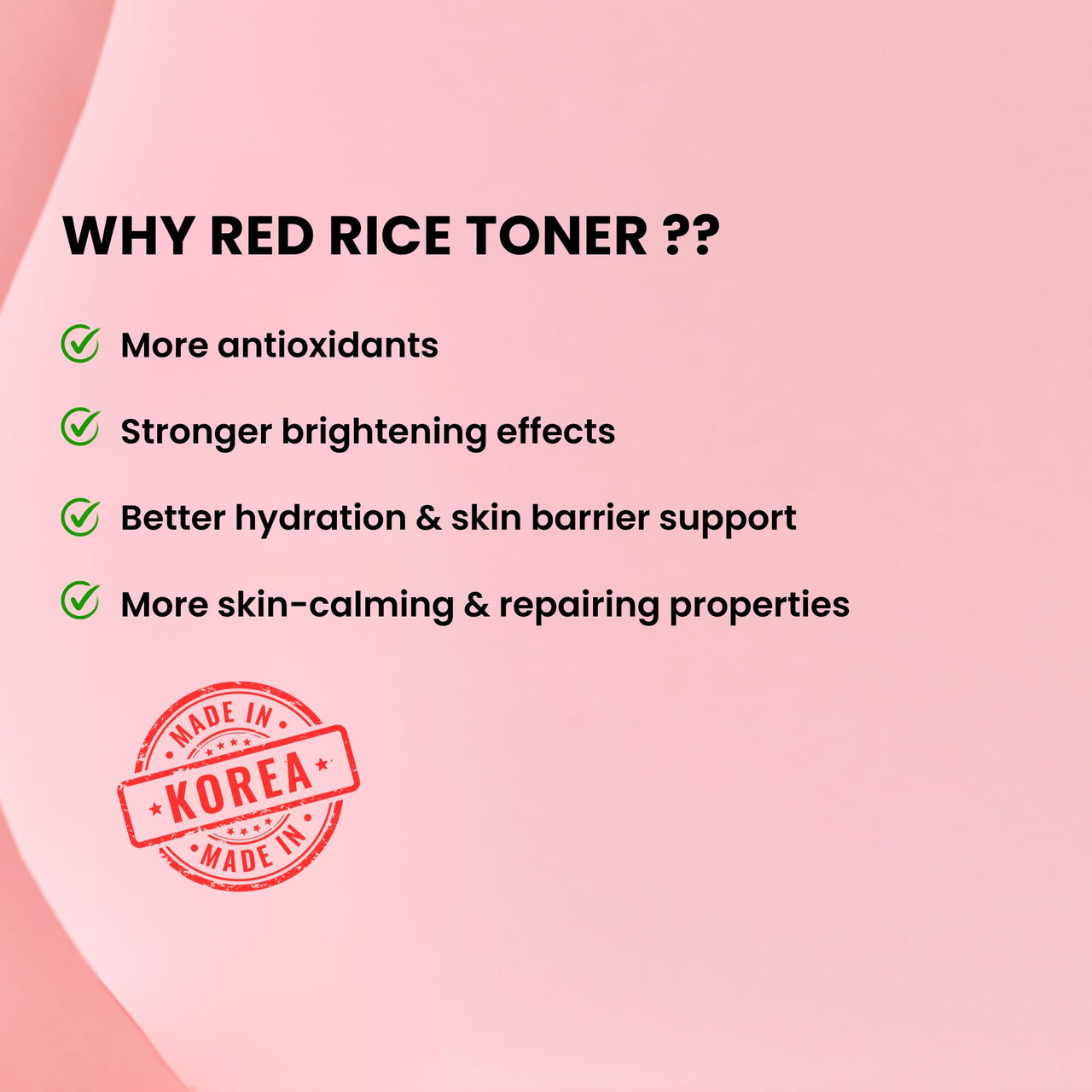 Mirabelle Korea Hong Ssal Red Rice Refresh Water Toner 150 ml | Tightens Pores & Moisturize | Women & Men | Korean Skincare