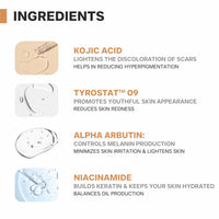 DERMATOUCH Kojic Acid 2% Cream | Non-greasy | For Pigmentation, Blemishes and Dark Spots reduction - 15G