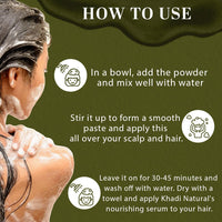 Khadi Natural Hair Care Combo | Amla, Reetha & Shikakai Powders | Pure & Natural Solution | Provides Strong, Beautiful Hair - 1 Count Each(1x3), Normal