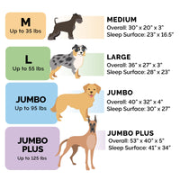 Furhaven Replacement Dog Bed Cover Luxe Faux Fur & Performance Linen Sofa-Style, Machine Washable - Woodsmoke, Large