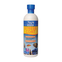 MARINE STRESS COAT Saltwater Aquarium Water Conditioner 16-Ounce Bottle (385D)