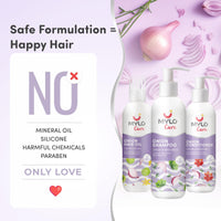 Mylo Anti Hairfall Onion Care Kit - Reduces Hair Fall | Improves Scalp Health - Oil (200 ml), Shampoo (200 ml) & Conditioner (200 ml)