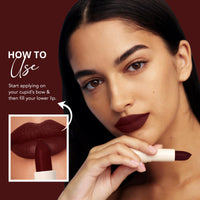 Carlton London Velvet Satin Glitterati Bullet Long Stay Lipstick |Enriched with Vitamin E, Castor oil | Intense Colour, Moisturised Lips, Smooth & Light |Upto 8 hrs - 4Gm. (pumpkin spice)