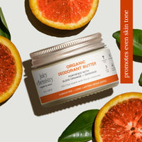 Juicy Chemistry Blood Orange & Geranium Organic Deodorant Jar, 25 g | Deo for Women & Men | Brightening Deodorant Jar & Body Perfume | Reduces Pigmentation | Long Lasting Citrus Fragrance | Safe for Sensitive Skin