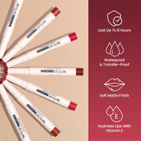 Swiss Beauty Non-Transfer Matte Cat Lip Crayon | Water-Resistant | Long-Lasting 8 Hours Stay | Retractable Lip Crayon | Shade - Cushy Evening, 1.5g |