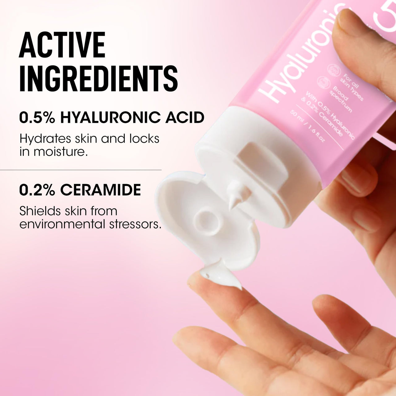 OG BEAUTY SCIENCE SPF 50 PA+++ Sunscreen | 0.5% Hyaluronic Acid & 0.2% Ceramide | Broad Spectrum UV Protection | Hydrating & Lightweight | Dermatologically Tested | 50ml