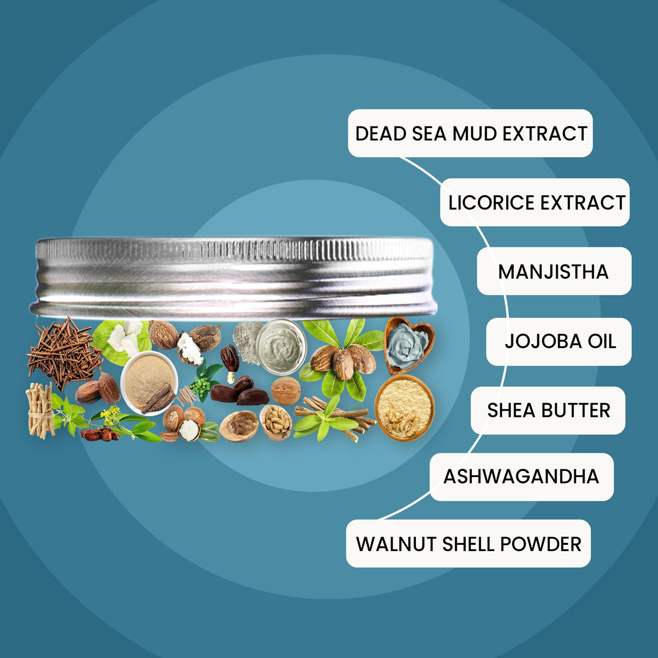 WildOak Jordan Dead Sea Mud Face Scrub | 2% Niacinamide | Deep Cleansing & Exfoliation | Removes Dead skin & Impurities | Fights Acne & Aging | De-Tan & Brightens | Pore Refining & Oil control | 100g