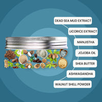 WildOak Jordan Dead Sea Mud Face Scrub | 2% Niacinamide | Deep Cleansing & Exfoliation | Removes Dead skin & Impurities | Fights Acne & Aging | De-Tan & Brightens | Pore Refining & Oil control | 100g