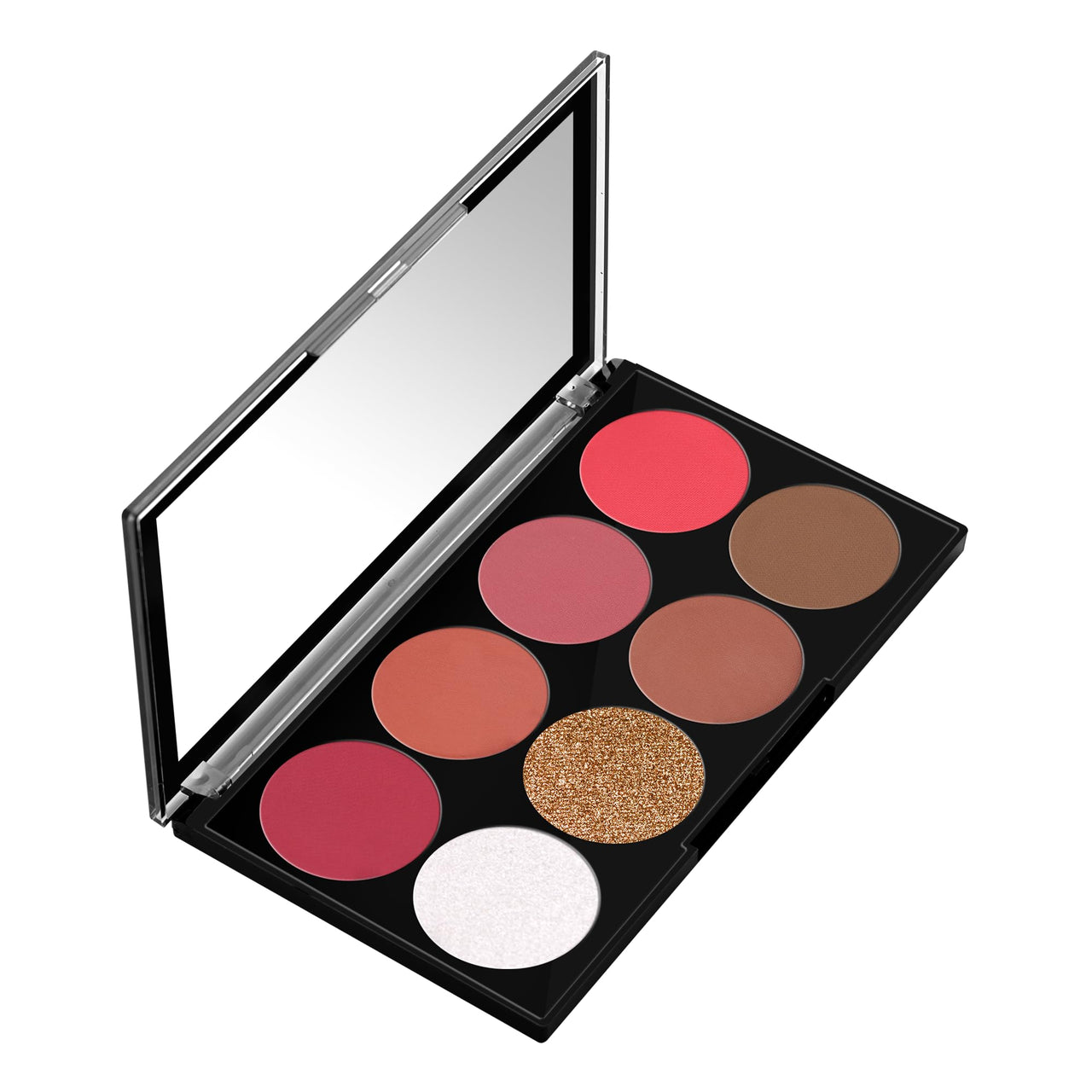 Colors Queen Ultra Professional Blush Palette with Shimmer Highlighters and Contour | Highly Pigmented & Easy to Blendable Shades | Lightweight Blush and Highlighter Palette (Shade - 03)