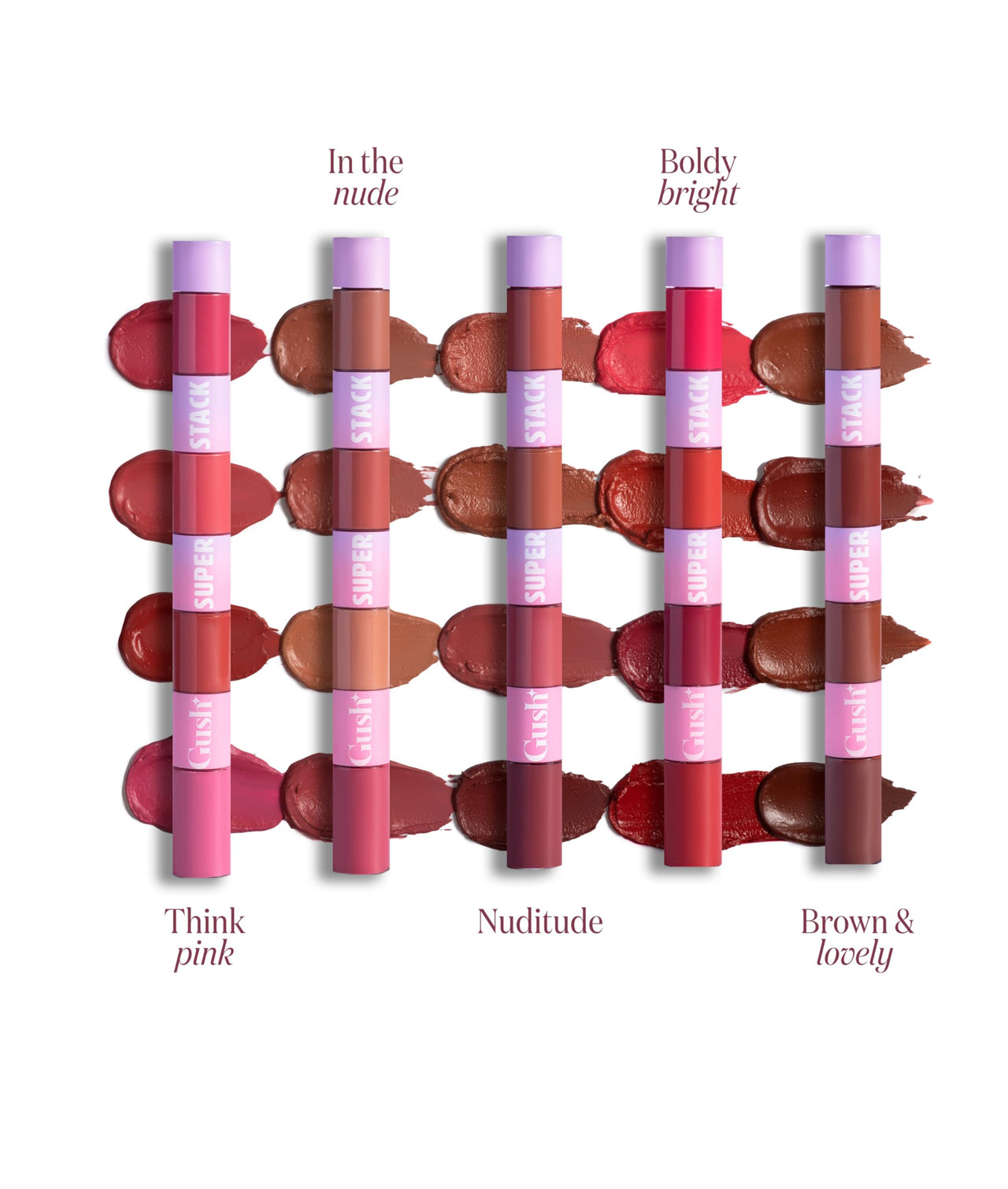 Gush 4 In 1 Matte Liquid Lipstick, Waterproof & Smudgeproof, Non Sticky & Non Drying, Highly Pigmented, Long Lasting Hydrating Formula With Shea Butter & Jojoba Oil To Prevent Dryness (Pink-8.4ml)