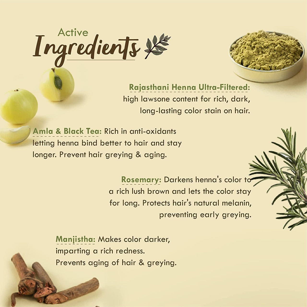 Nat Habit Ready-to-Apply Fresh Henna Paste and Indigo Powder Combo, Pre-Soaked in Black Tea and Herbs,100% Natural Rajasthani Henna & Indigo Powder For Natural Black Hair (440g + 85g)