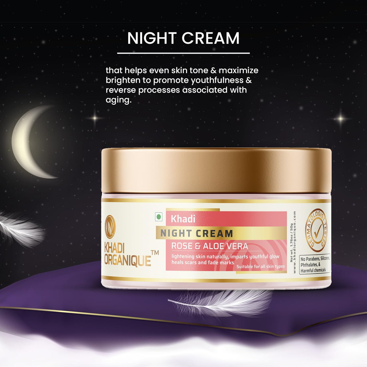 Khadi Organique Night Face Cream 50 GM