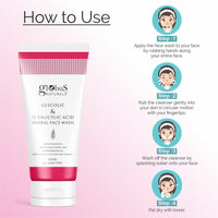 Globus Naturals Glycolic & 1% Salicylic Acid Face Wash & Facial Kit Combo, Anti Acne & Oil Control Formula, For Normal to Oily Skin