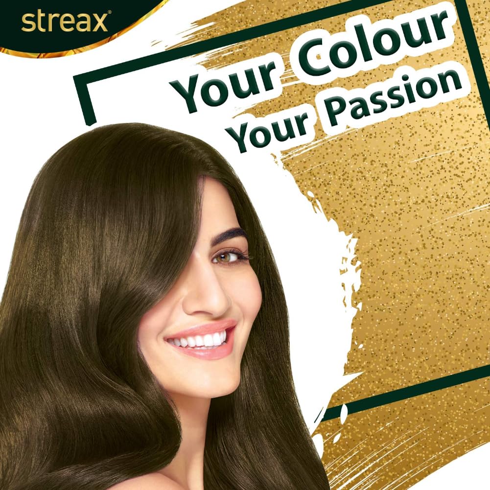 Streax Cream Hair Color for Unisex, 120ml - 4.3 Golden Blonde (Pack of 2)