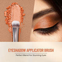 Swiss Beauty Eyeshadow Blending Brush with Soft and Synthetic Bristles For Eye Makeup (Pack of 1) - Silver