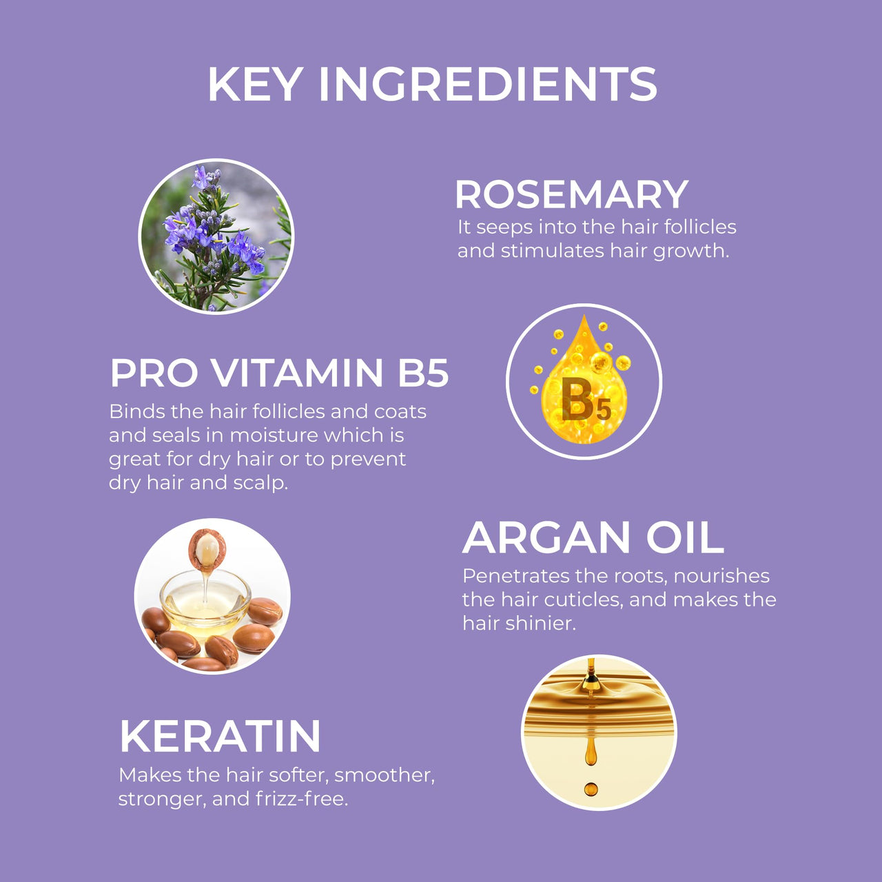 SPRING H2O Rosemary Hair Shampoo – For Natural Hair – Organic Rosemary Oil, Double Action Formula- Keratin, Provitamin B5, Argan Oil – Men & Women 250ml