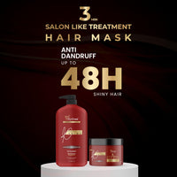 TryOnes Keratin Shampoo and Hair Mask Combo for Smooth and Shiny Hair Long Lasting Anti Dandruff Shampoo and Frizz Control Hair Mask Deep Repair and Salon Like Treatment for All Hair Types