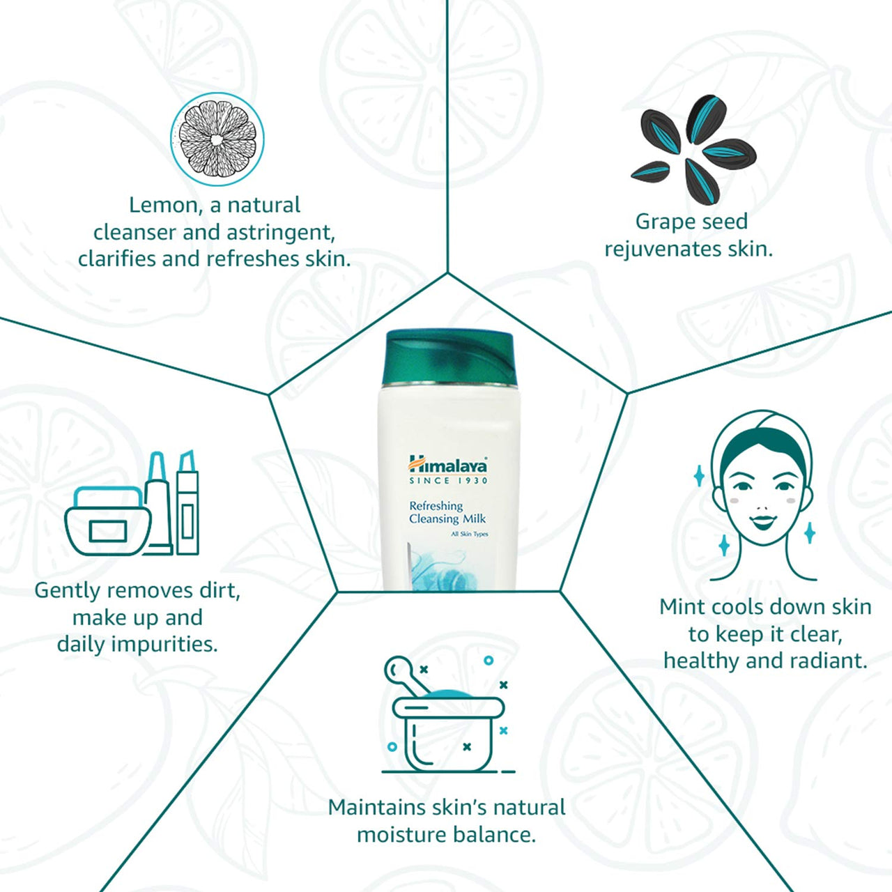 Himalaya Herbals Refreshing Cleansing Milk, 100ml
