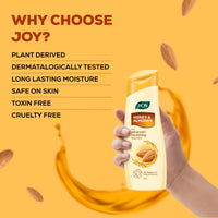 Joy Honey & Almonds Advanced Nourishing Lightweight Body Lotion 300ml With Shea Butter For Summers | Enriched with Natural Sunscreen Filters | Suitable for Normal to Dry Skin
