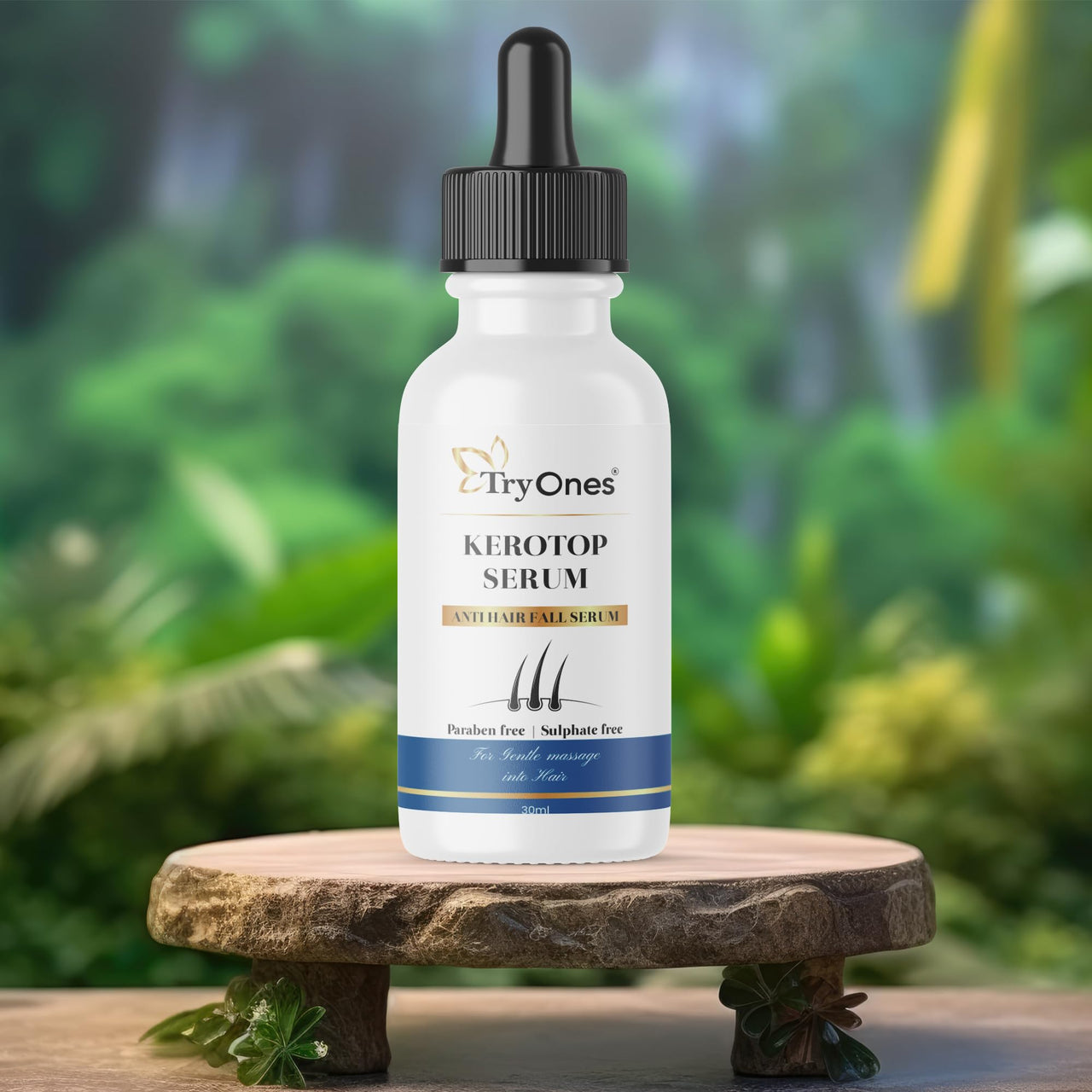 TryOnes Professional Hair Serum for Frizzy Hair||Serum for Women & Men||All Hair Types for Frizz-free, Smooth & Glossy Hair||Kerotop Hair Fall Serum_30ML