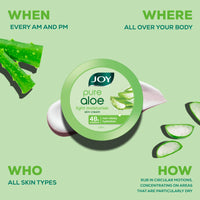Joy Pure Aloe Cold Skin Cream for Face, Hands & Body (200ml) |6 Active Actions - Moisturizing, Soothing, Brightening, Anti-Ageing, Anti-Pollution & UV Protection | All in One Skin Cream for Dry Skin
