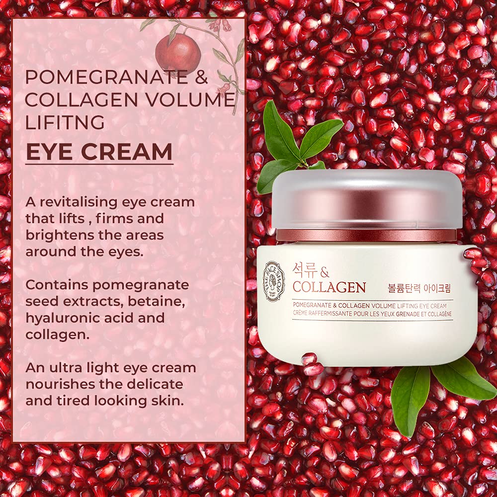 The Face Shop Pomegranate and Collagen Volume Lifting Eye Cream for Normal Skin (50 ml)