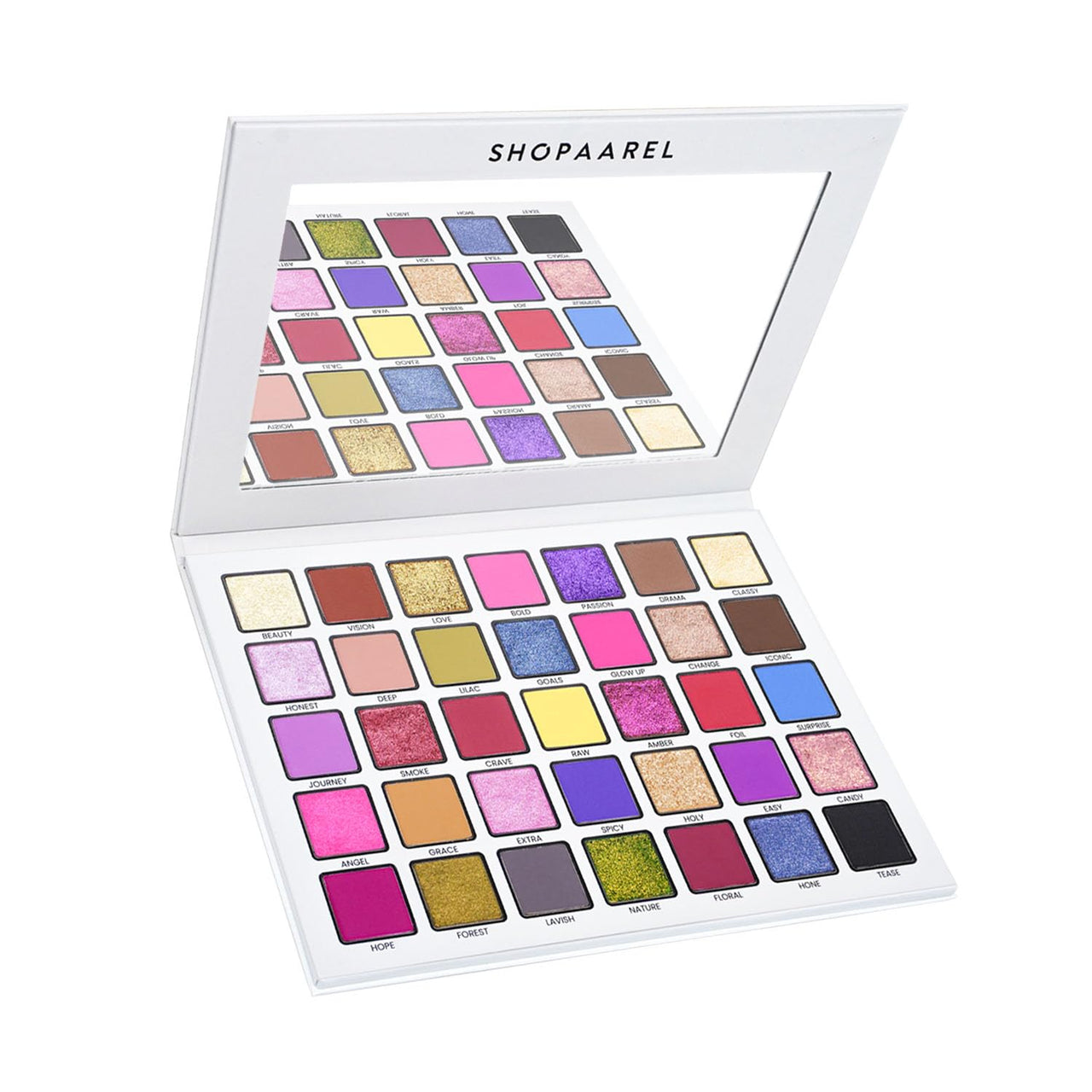 SHOPAAREL Highly Pigmented Long Lasting Blendable Eye Makeup Pallet Spectrum-1 35 Color Eyeshadow Palette Matte to Stunning Shimmer & Glitter for Women Girls