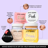 Just Herbs HD Makeup Setting Powder With Rose Extracts & Rice Starch (Pink, 15 g)