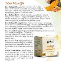 Globus Naturals Facial Kit Combo-Skin Lightening Ubtan & Wrinkle Control Red Wine Facial Kit, For All Skin Types